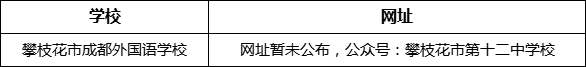 攀枝花市第十二中學(xué)校網(wǎng)址是什么？