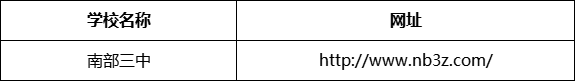 南充市南部三中（南部縣職業(yè)技術(shù)學(xué)校）網(wǎng)址是什么？