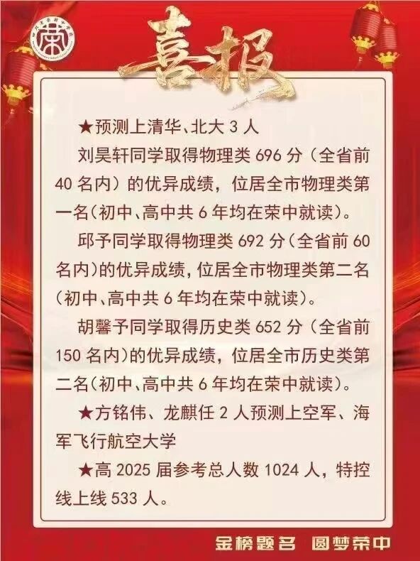 2026年自貢市四川省榮縣中學(xué)校升學(xué)率怎么樣？