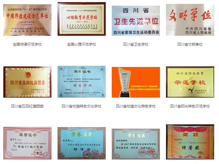 仁壽中學(xué)榮譽展示